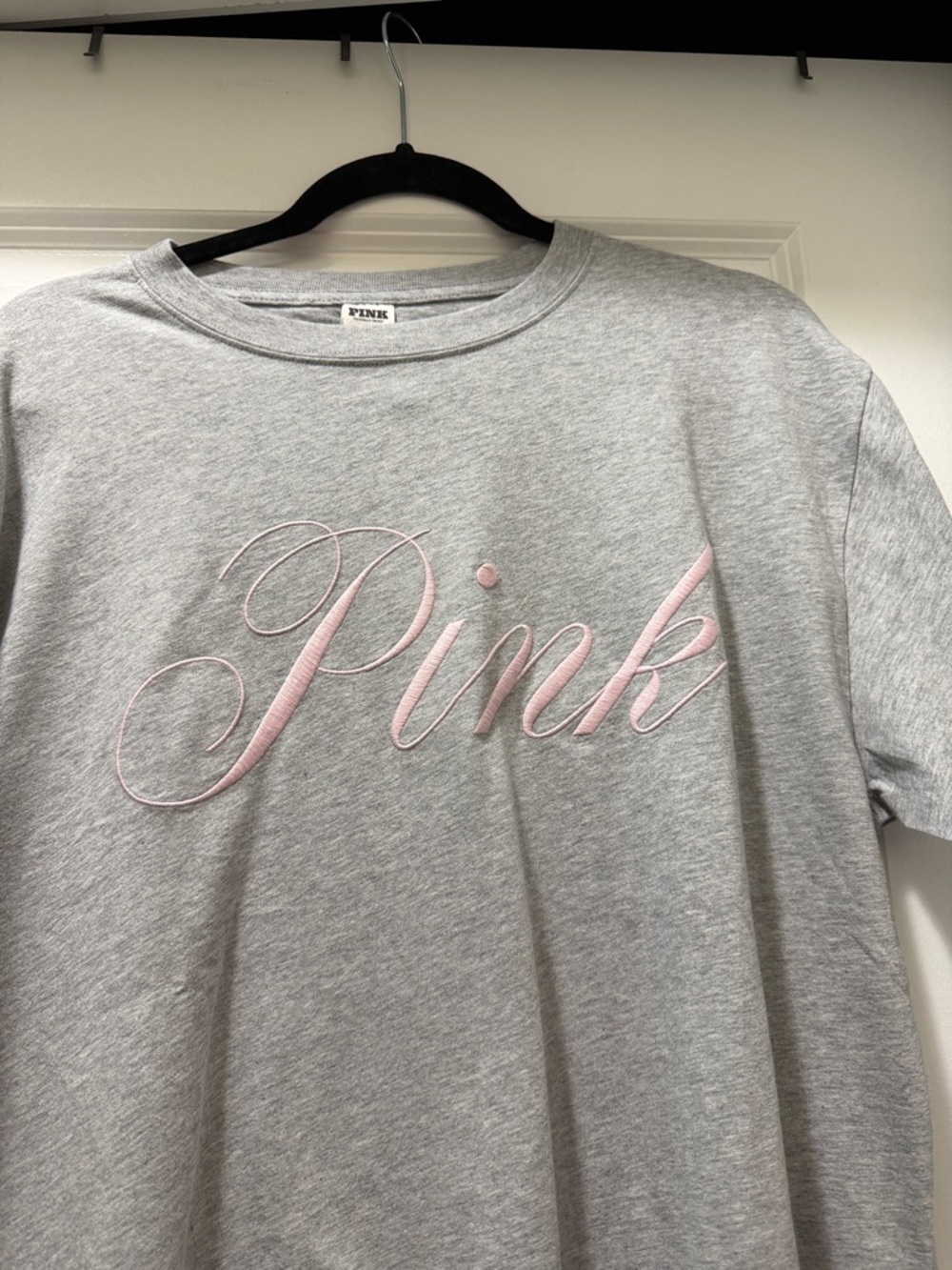 PINK Victoria's Secret Tee in Heather Gray Tee M